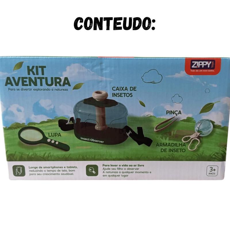 Kit Faz de Conta Aventura Caixa de Inseto c/ Acessorio Zippy